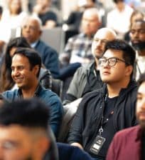 Attendees listening in the audience at SEO IRL